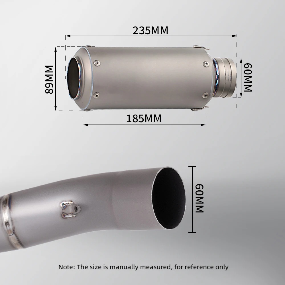 New 2015-2021 YZF R3 R25 MT03 Titanium Alloy Exhaust  Front Intermediate Tube Modified Complete Motorcycle Systems